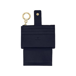 Leather Zita Credit Card Holder Cosmic Blue