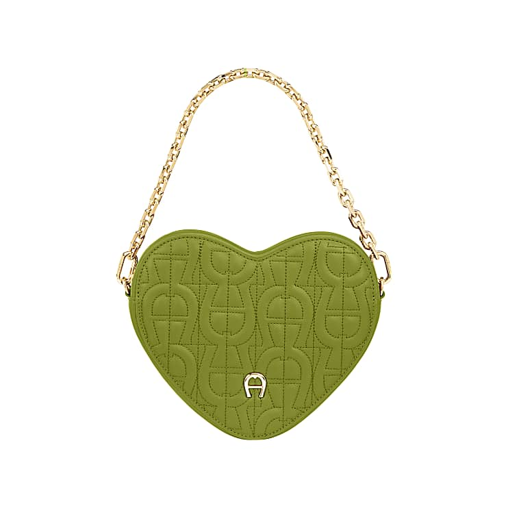 Heart Pouch Pistachio Green