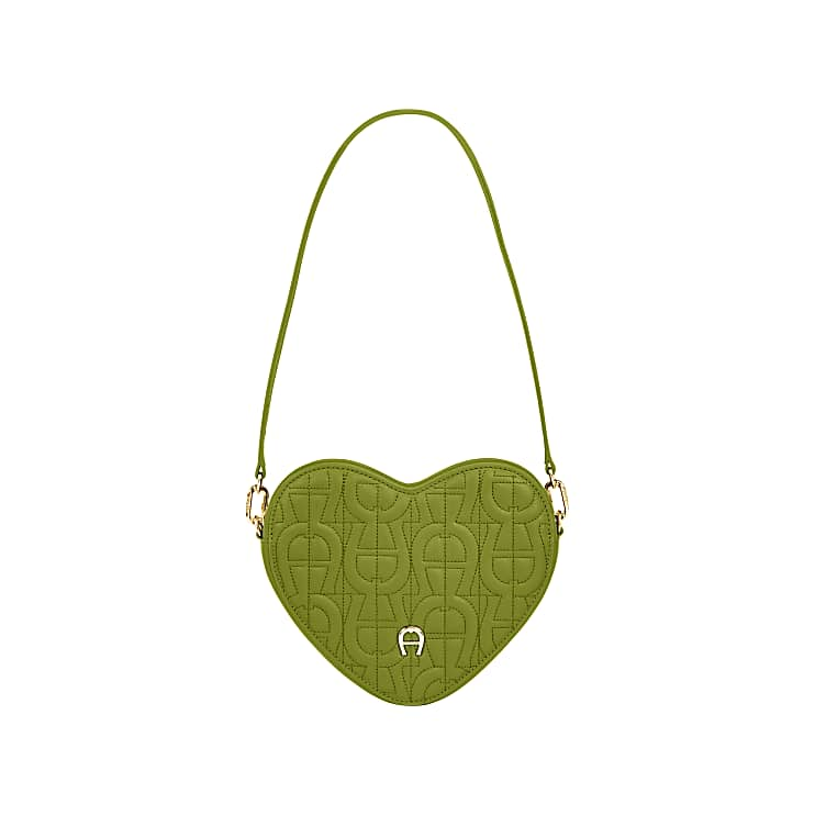 Heart Pouch Pistachio Green