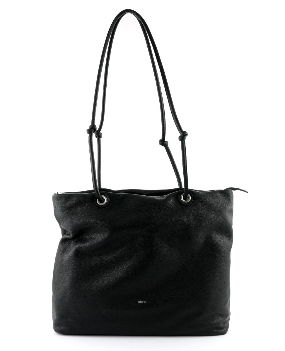 Dalia Knotted Shopper Black/Nickel