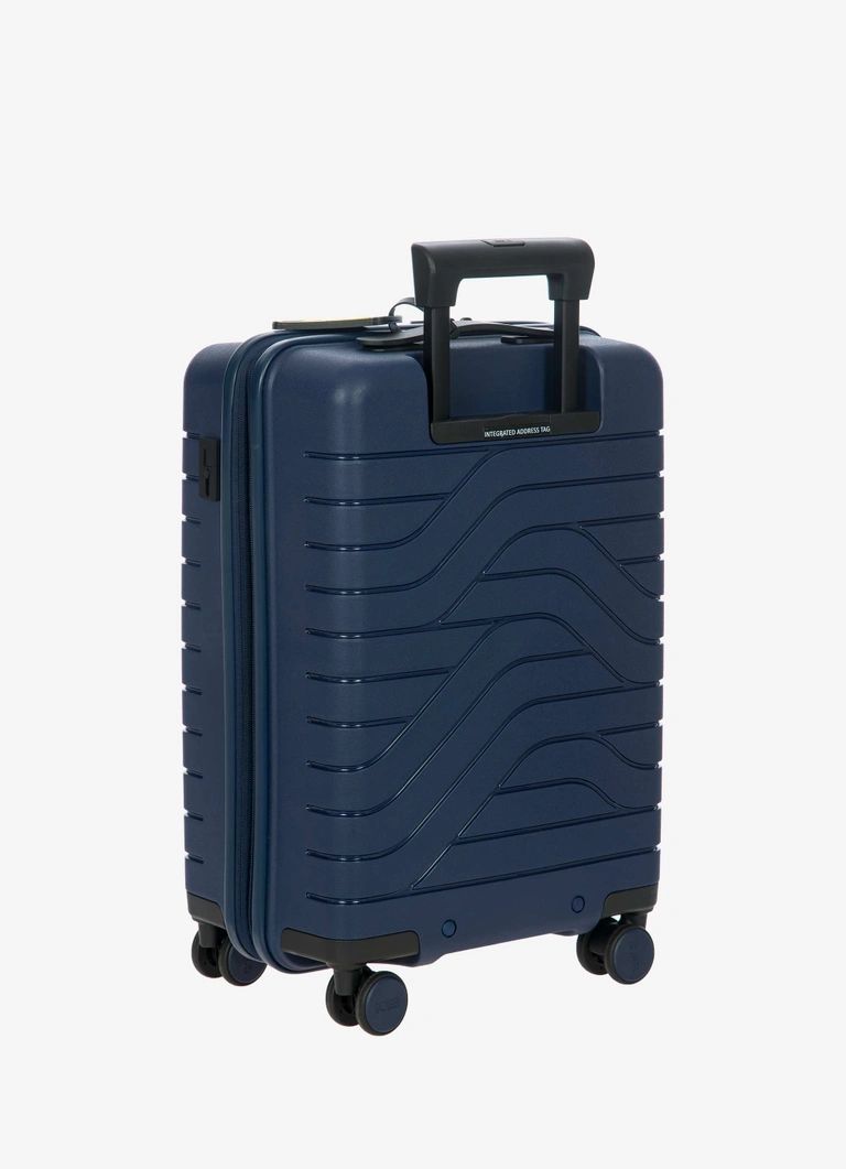 B|Y Warhol X Campbell expandable cabin trolley Ocean Blue