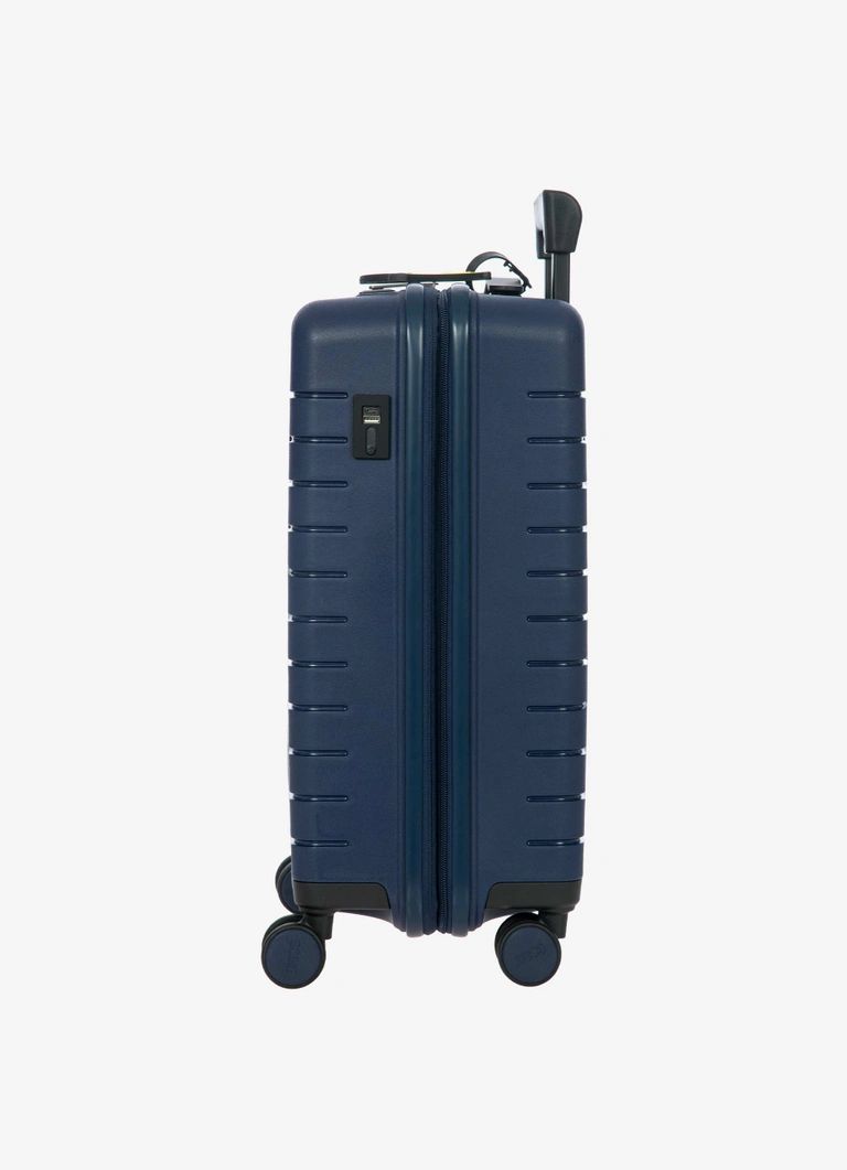 B|Y Warhol X Campbell expandable cabin trolley Ocean Blue