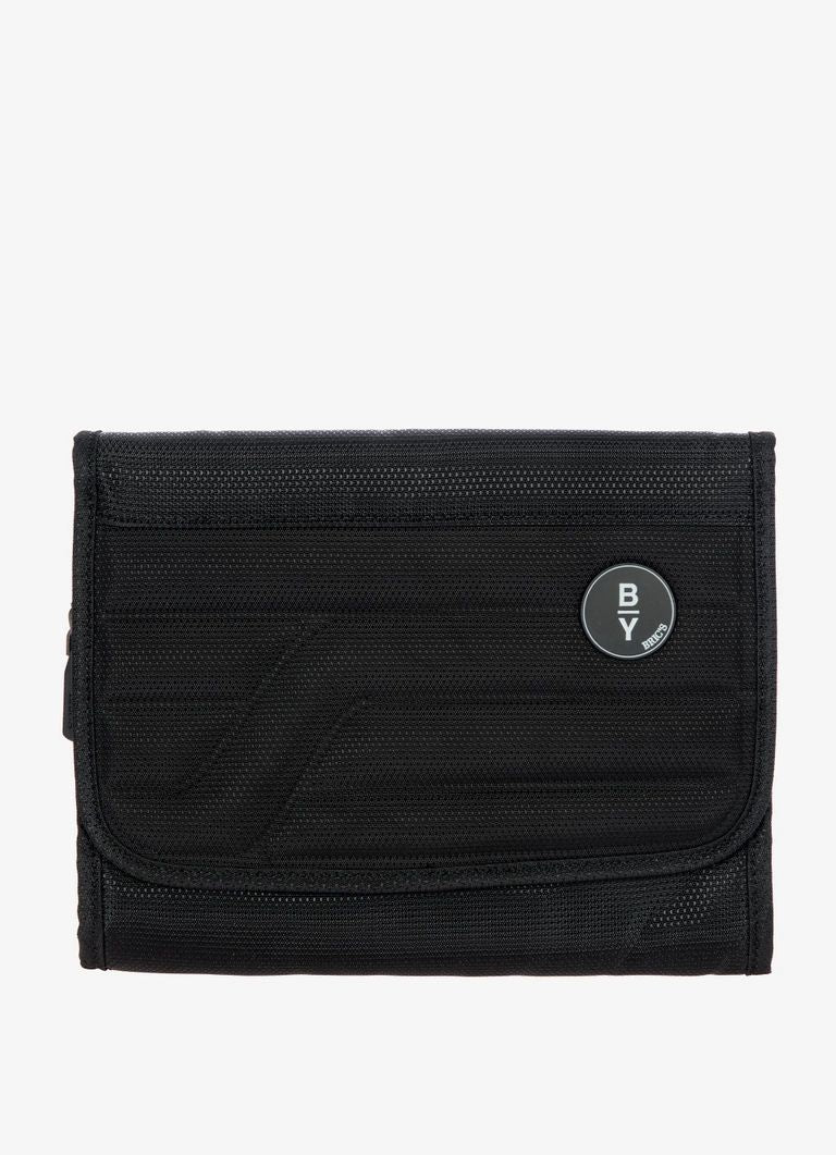 B|Y Tri-fold Necessaire Toiletry Bag Black