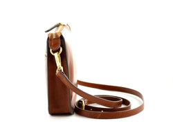 Volterra Zip-Crossbody Tobacco