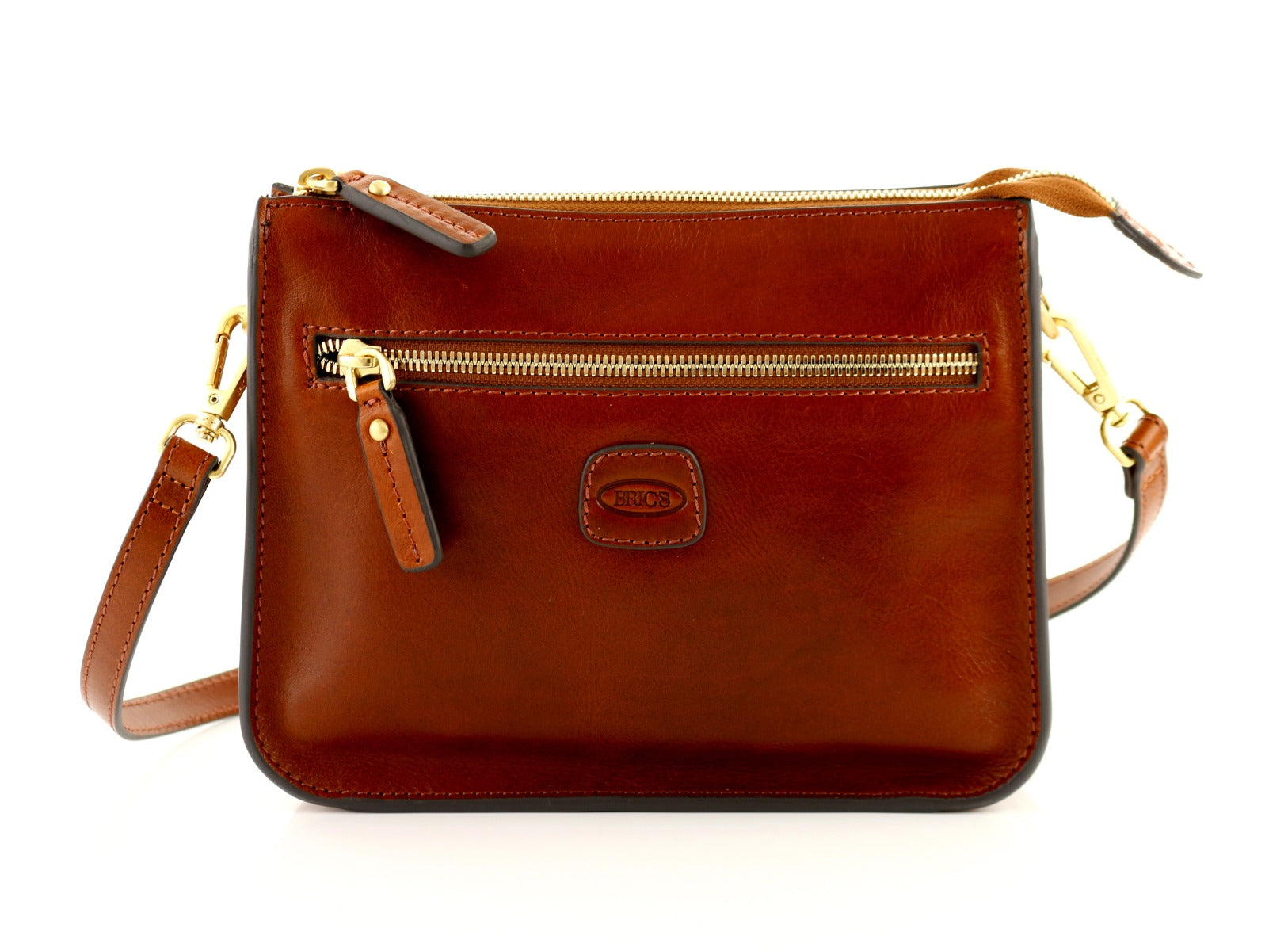 Volterra Zip-Crossbody Tobacco