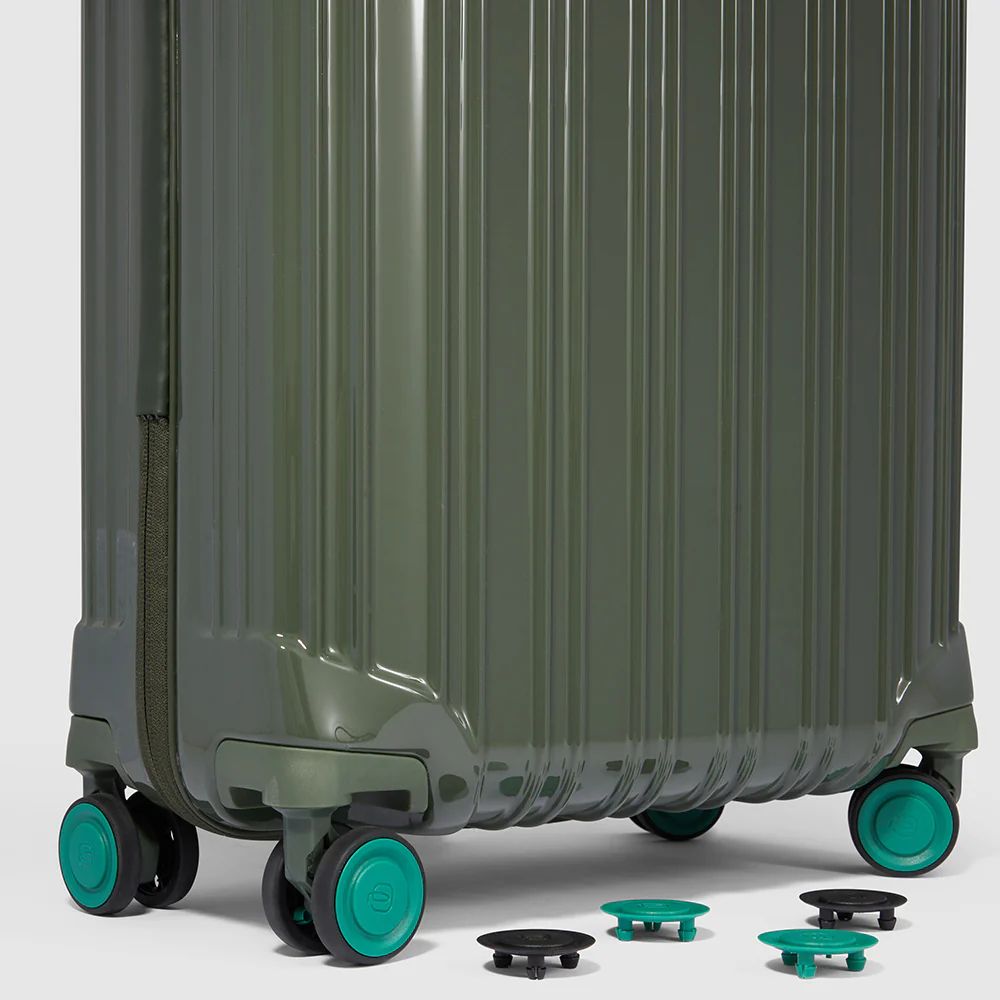 Ultra slim cabin hard-shell trolley Verde