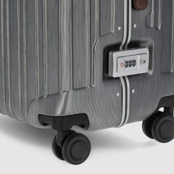 PQ-Light Medium Hard Shell Trolley Nero Cuoio