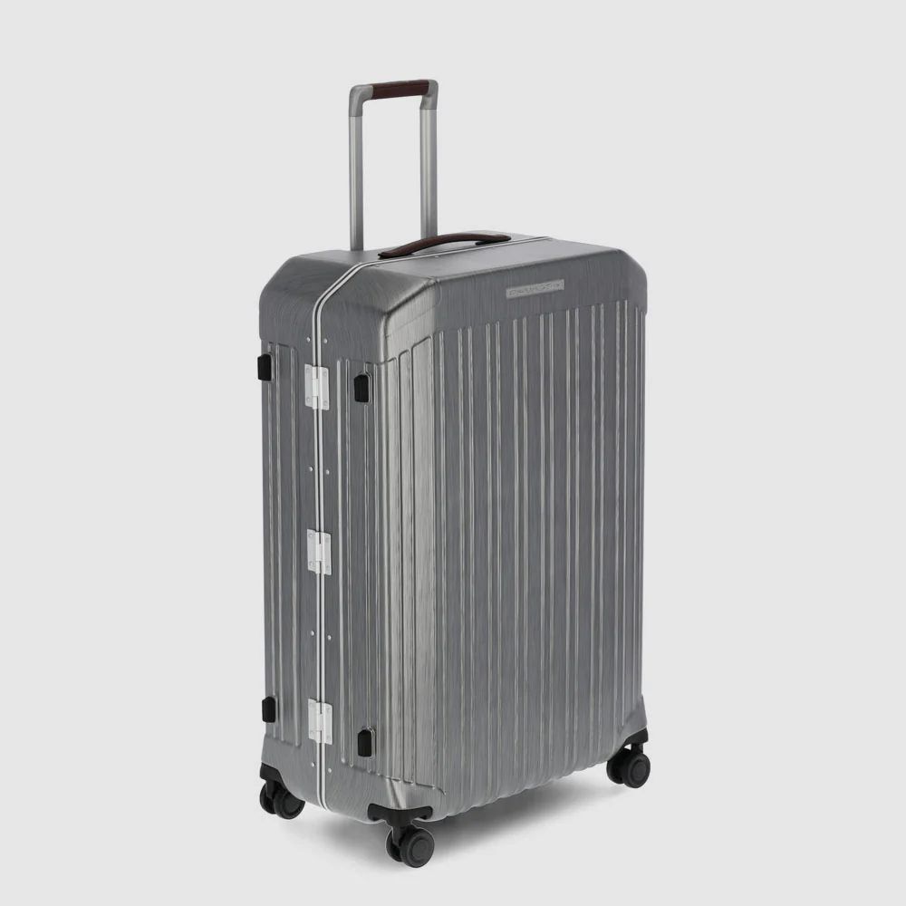 PQ-Light Large Hard-shell Trolley Nero Cuoio