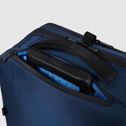 Corner 2.0 suitcase with laptop compartment 17.3 inches blue