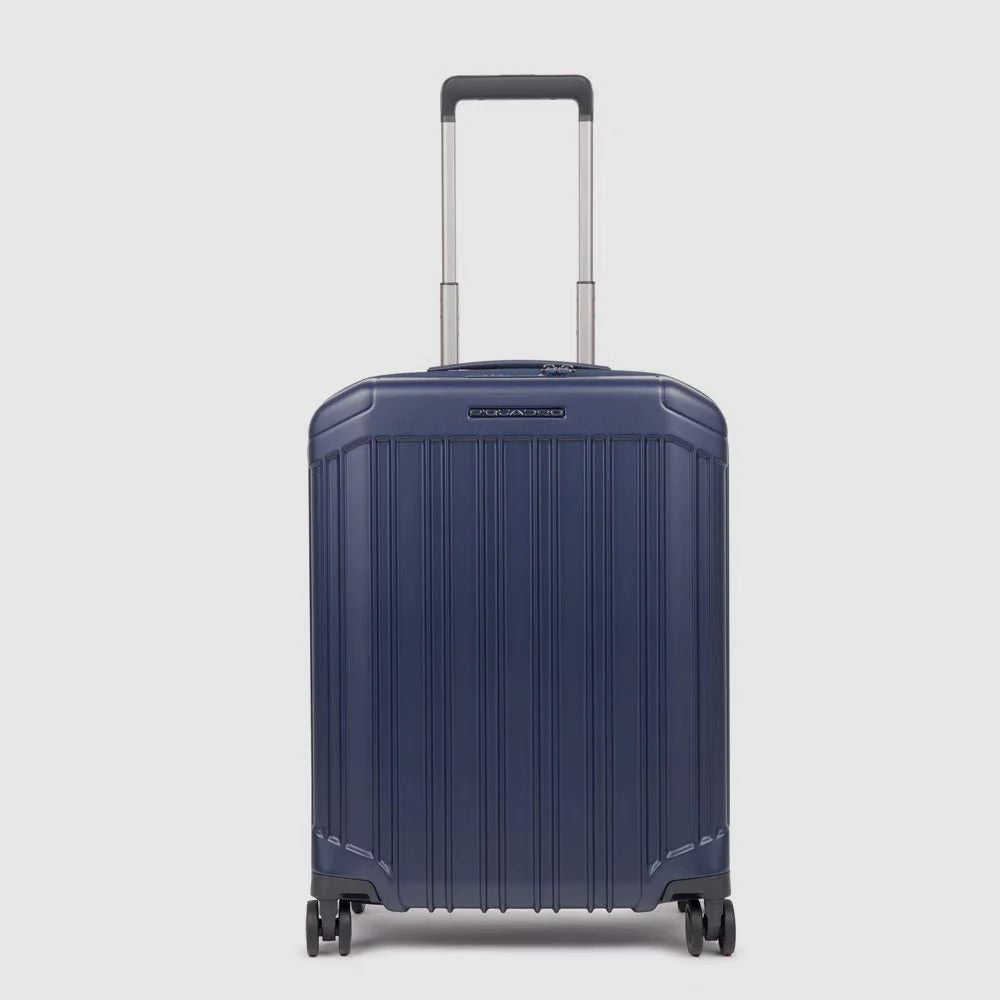 PQ-Light 4-Wheel Cabin Trolley Blu Opaco