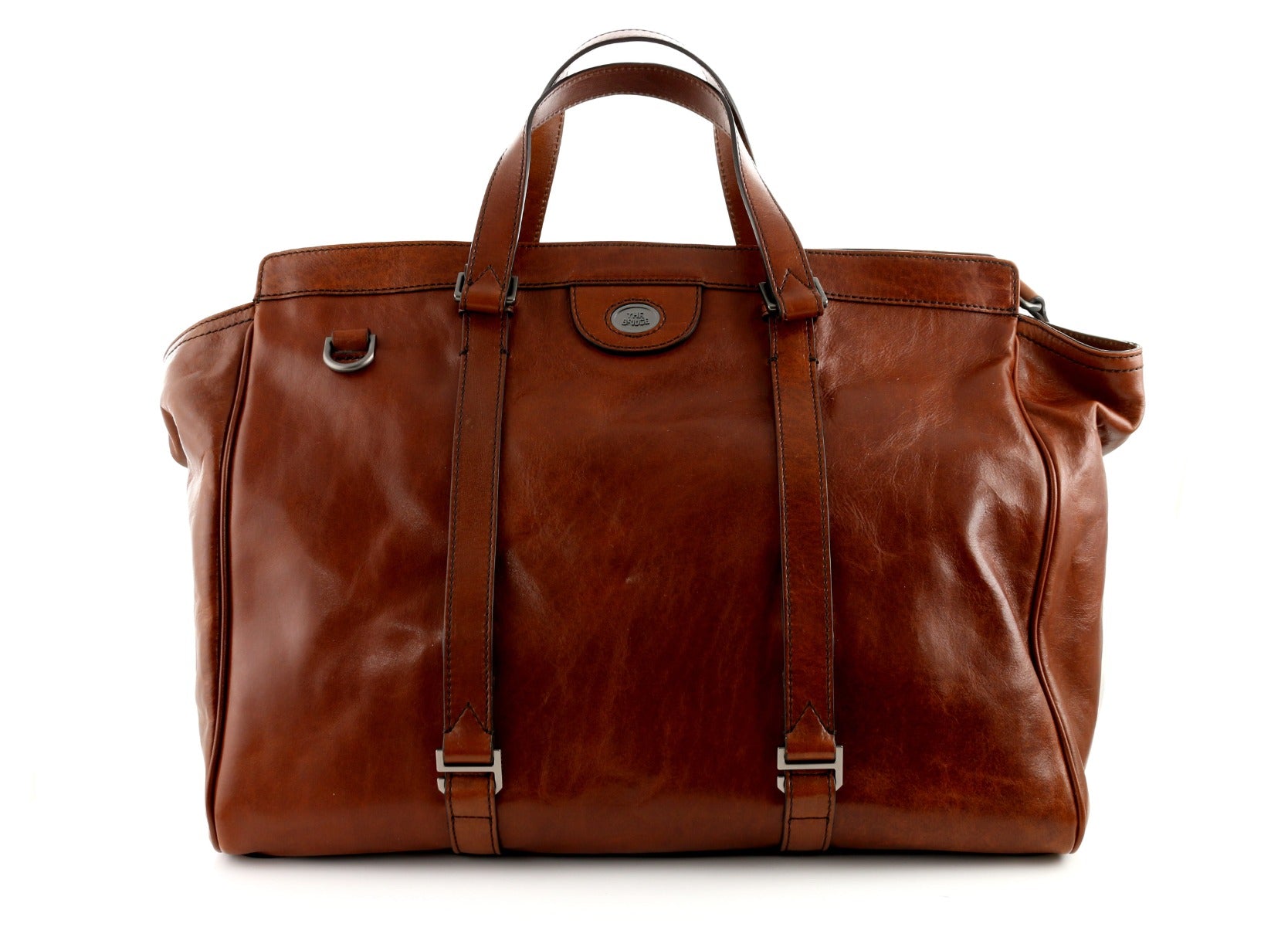 Fabio travel bag brown/ruthenium